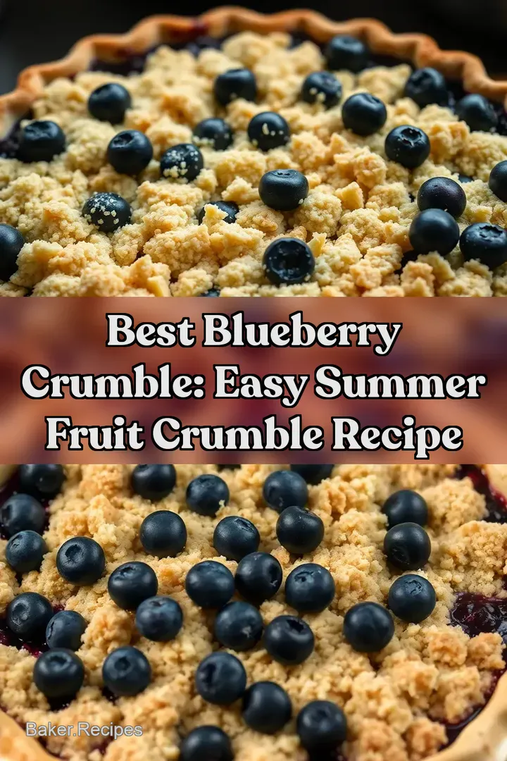Best Blueberry Crumble: Easy Summer Fruit Crumble Recipe