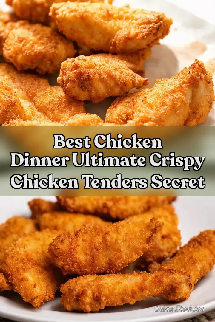 Best Chicken Dinner Ultimate Crispy Chicken Tenders Secret