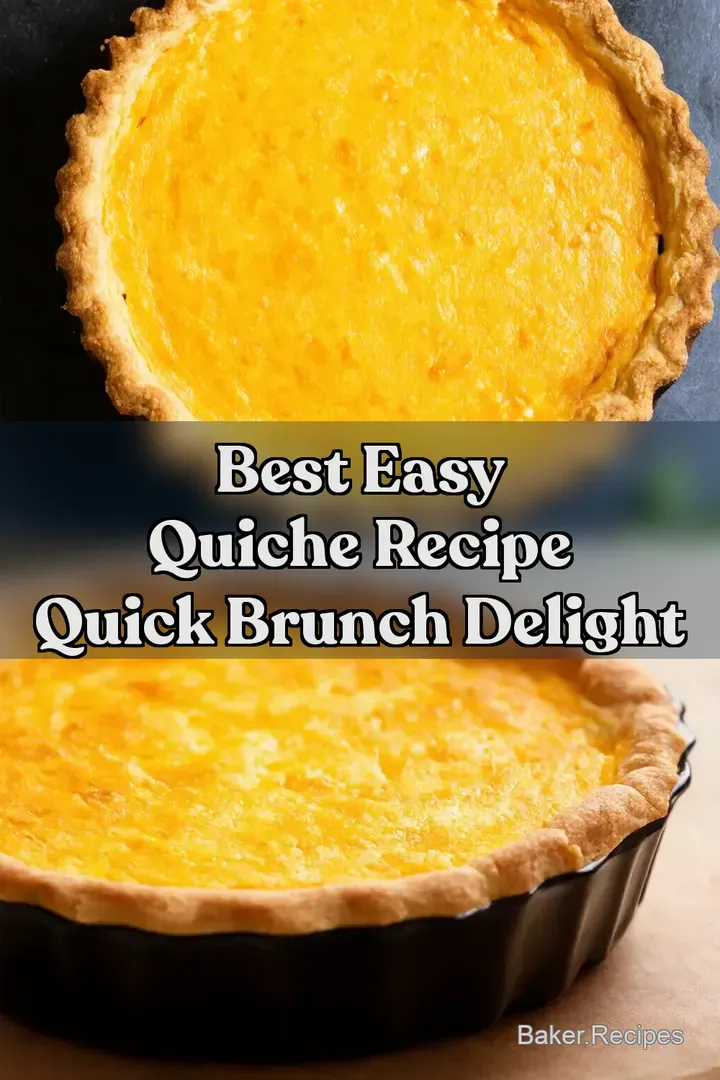 Best Easy Quiche Recipe Quick Brunch Delight