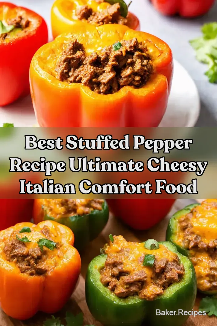 Best Stuffed Pepper Recipe Ultimate Cheesy Italian Comfort Food