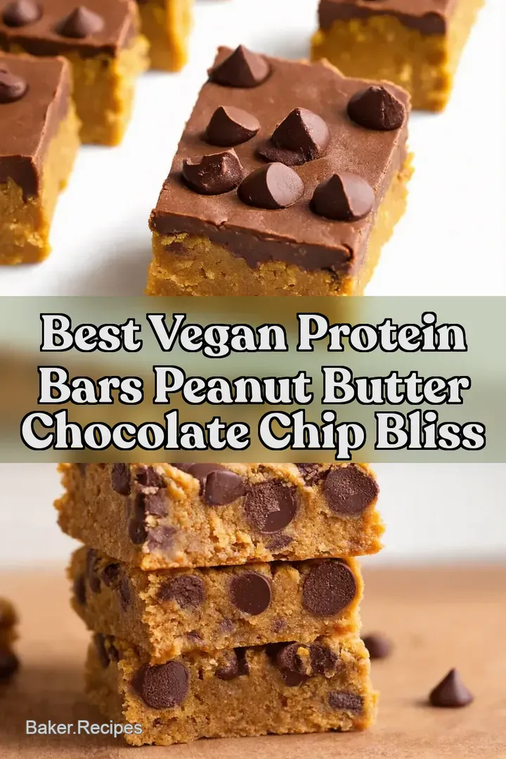 Best Vegan Protein Bars Peanut Butter Chocolate Chip Bliss