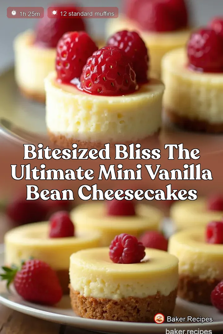 BiteSized Bliss The Ultimate Mini Vanilla Bean Cheesecakes