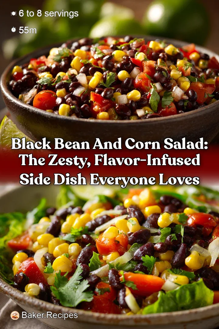 Black Bean and Corn Salad: The Zesty Flavor-Infused Side Dish Everyone Loves