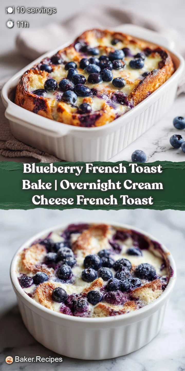 Close-up of warm blueberry casserole: crusty top, juicy blueberries, and glistening syrup create a mouthwatering and tempt...