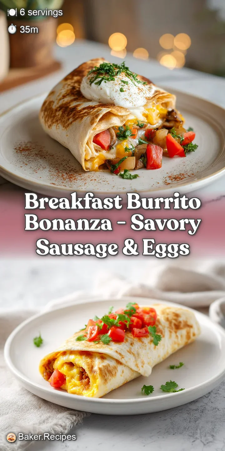 Close-up of a breakfast burrito; a flaky tortilla reveals steamy, savory filling with hints of melted cheddar.