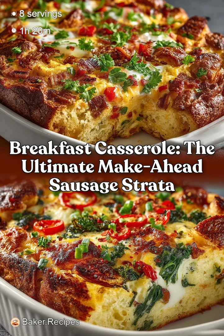 Breakfast Casserole: The Ultimate Make-Ahead Sausage Strata
