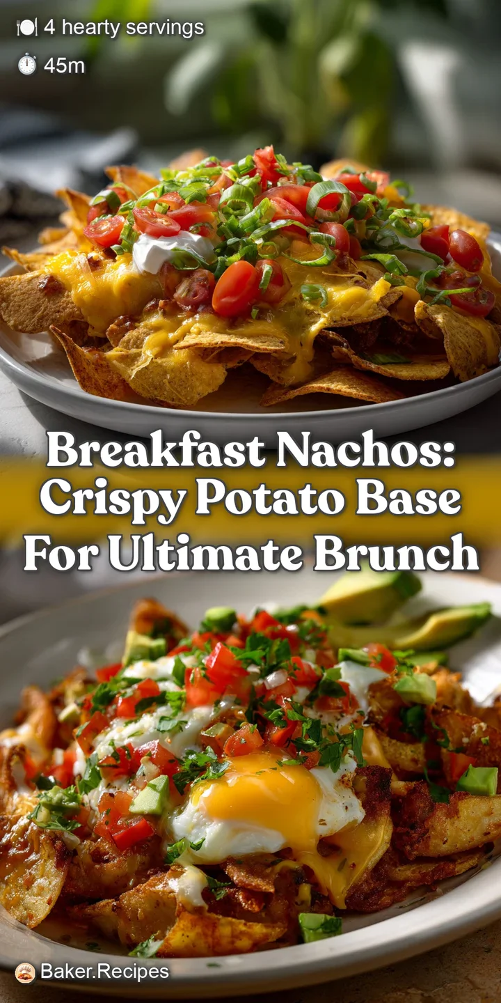 Breakfast Nachos: Crispy Potato Base for Ultimate Brunch