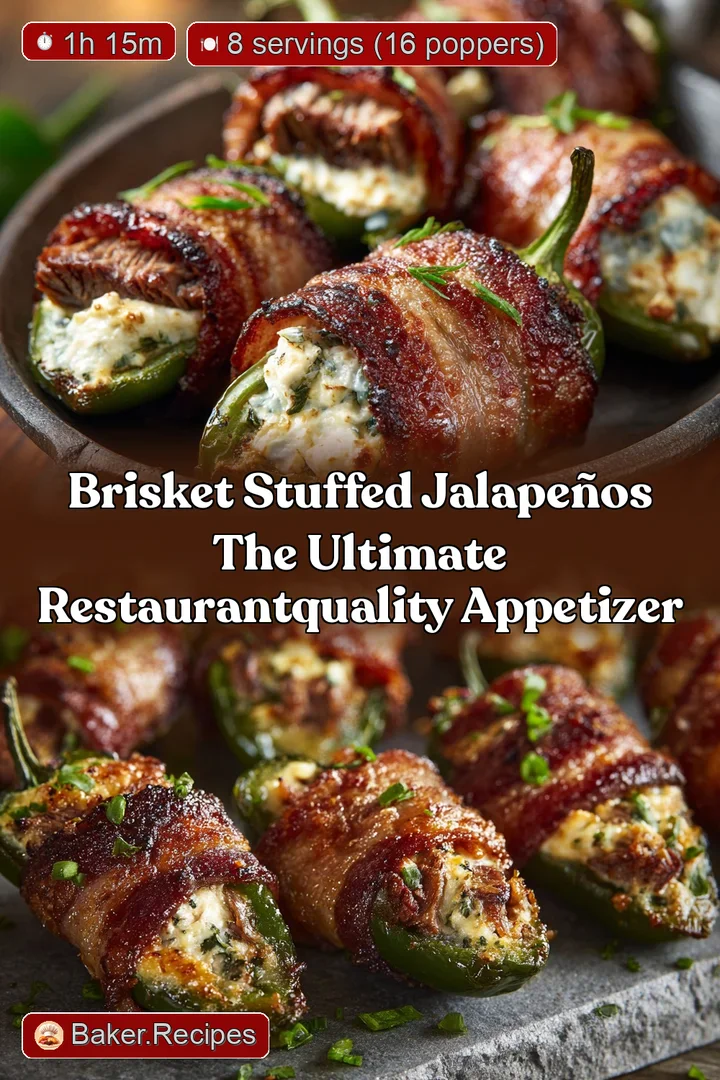Brisket Stuffed Jalape&ntilde;os The Ultimate RestaurantQuality Appetizer