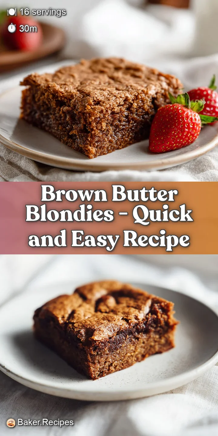 Chewy golden-brown blondies with molten chocolate chips and a rich, nutty aroma