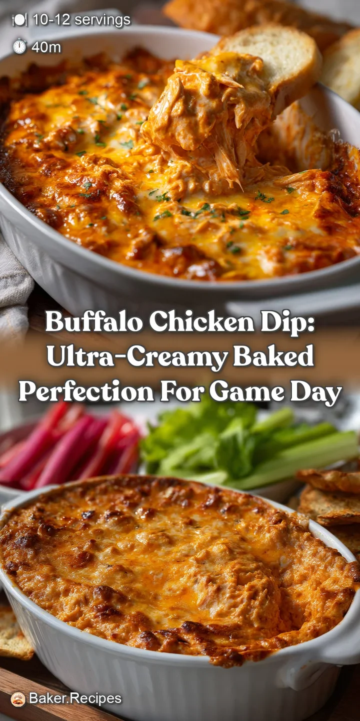 Buffalo Chicken Dip: Ultra-Creamy Baked Perfection for Game Day