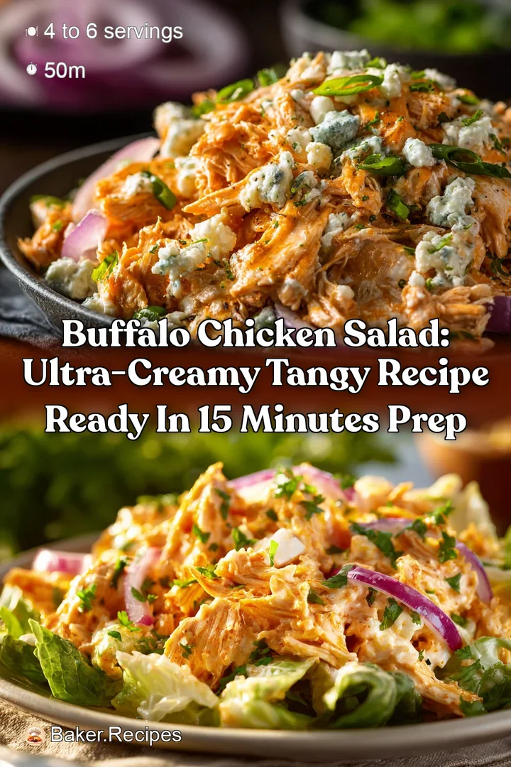 Buffalo Chicken Salad: Ultra-Creamy Tangy Recipe Ready in 15 Minutes Prep