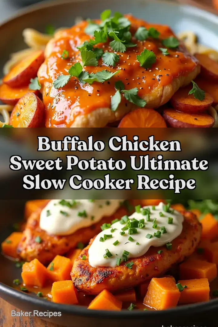 Buffalo Chicken Sweet Potato Ultimate Slow Cooker Recipe