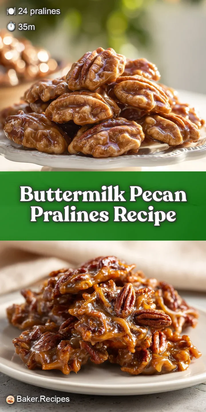 Close-up of a glistening praline candy, light reflecting off the smooth, rich surface. Pecan pieces add texture and irresi...