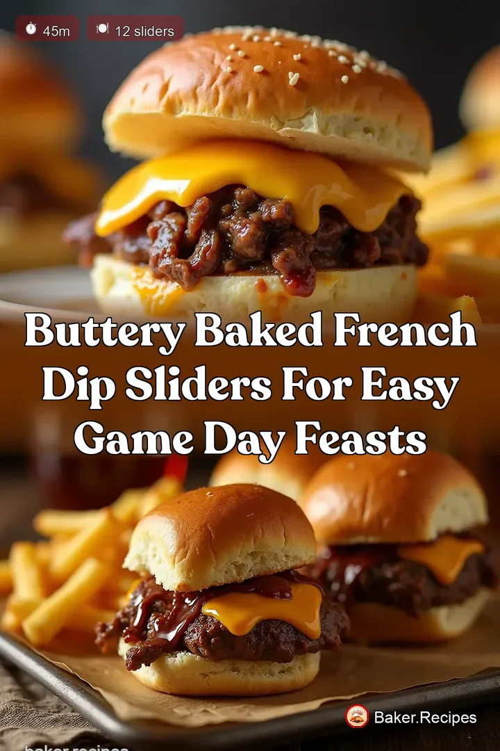 Buttery Baked French Dip Sliders for Easy Game Day Feasts