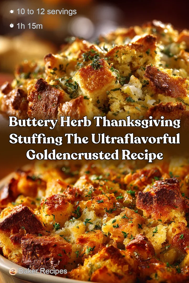 Buttery Herb Thanksgiving Stuffing The UltraFlavorful GoldenCrusted Recipe