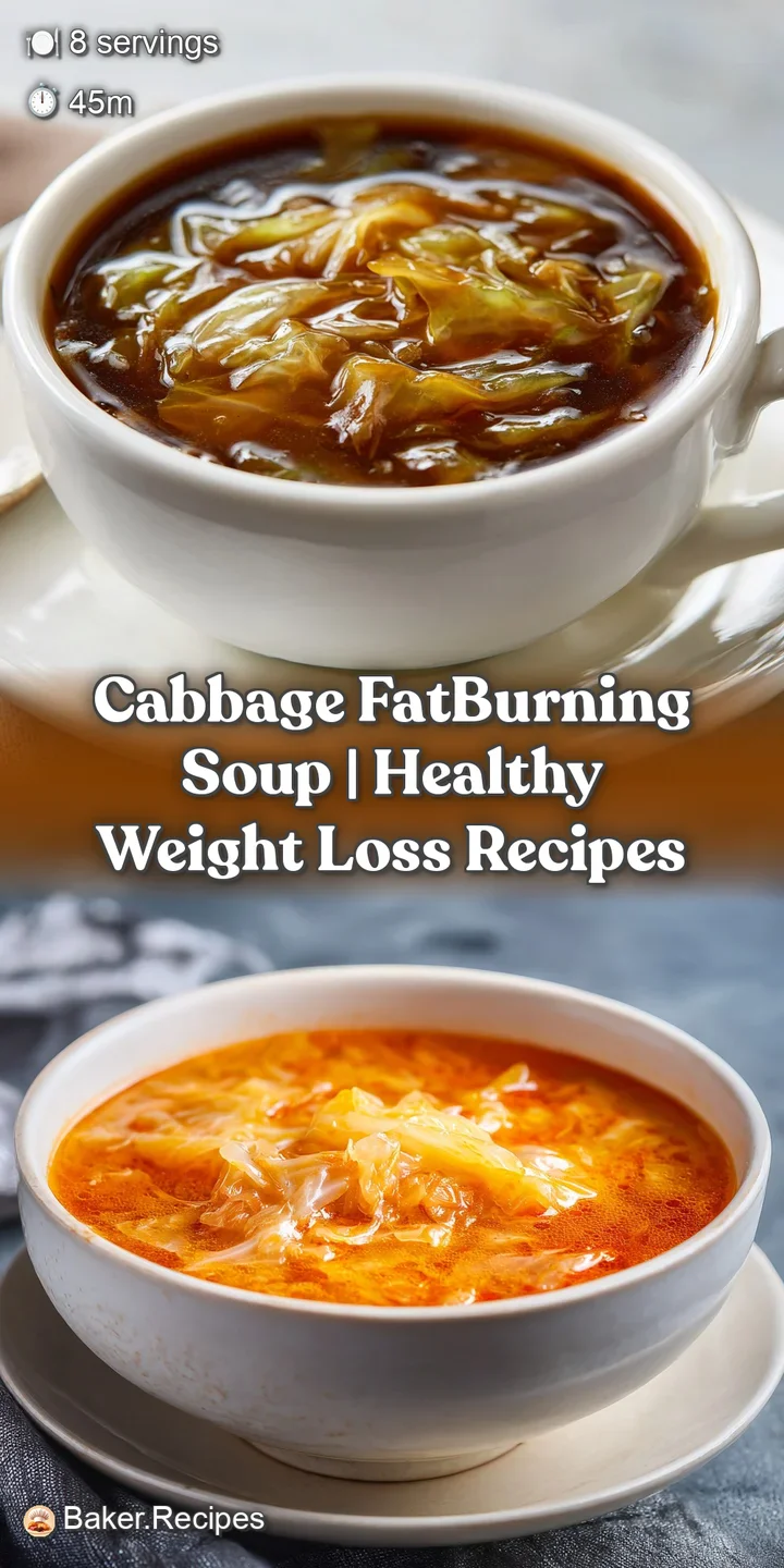 Close-up of tender cabbage and carrots swimming in a savory broth, a comforting spoonful.