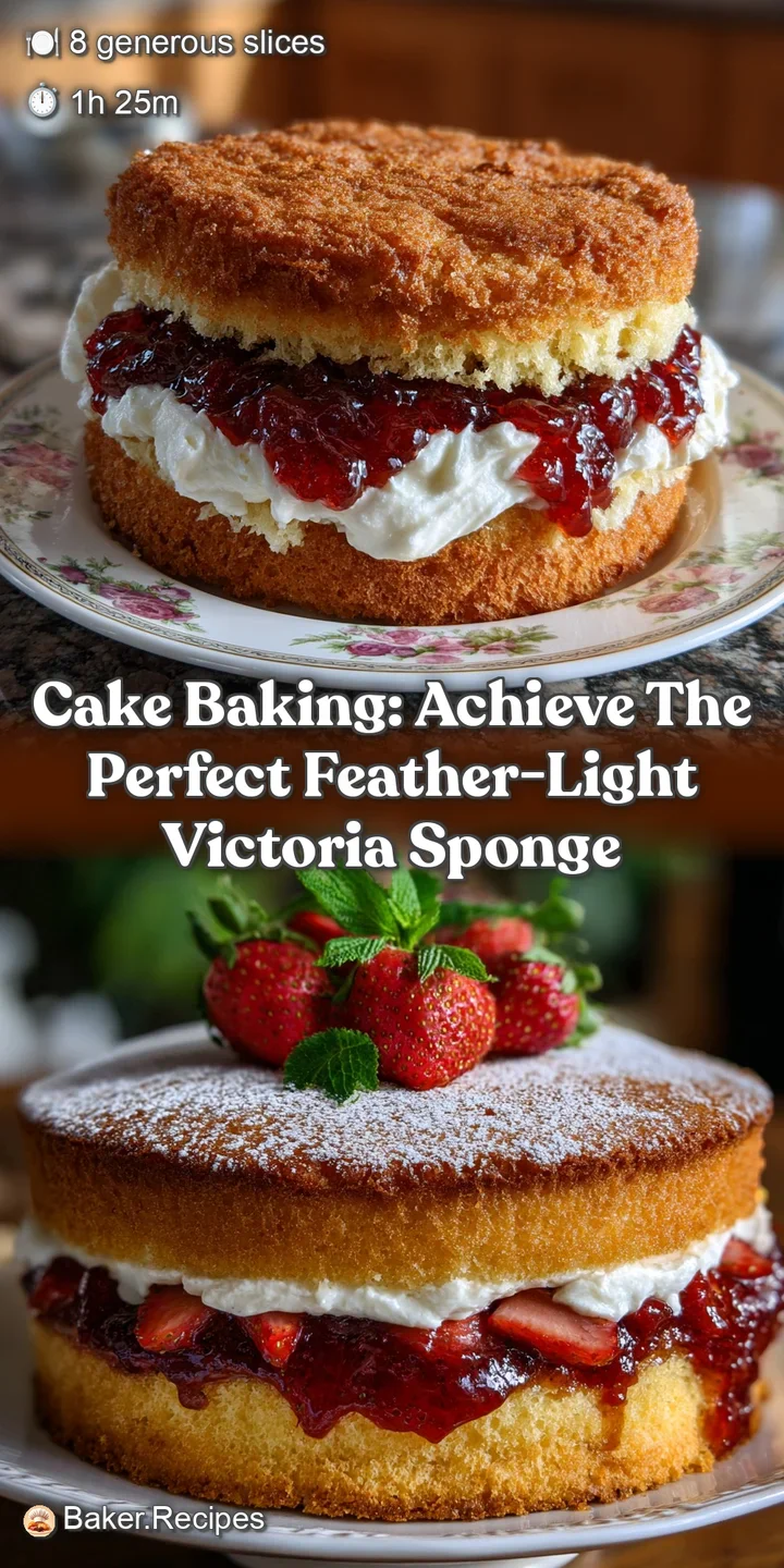 Cake Baking: Achieve the Perfect Feather-Light Victoria Sponge