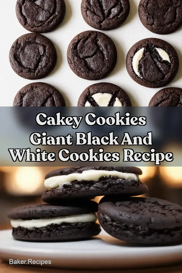 Cakey Cookies Giant Black and White Cookies Recipe
