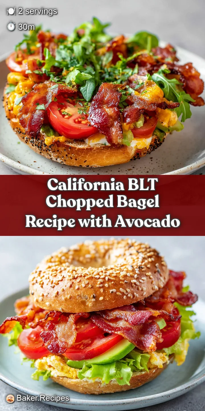 Close-up showcasing a chopped bagel BLT&rsquo;s creamy sauce, smoky bacon, ripe tomatoes and fresh lettuce, bursting with flavor.