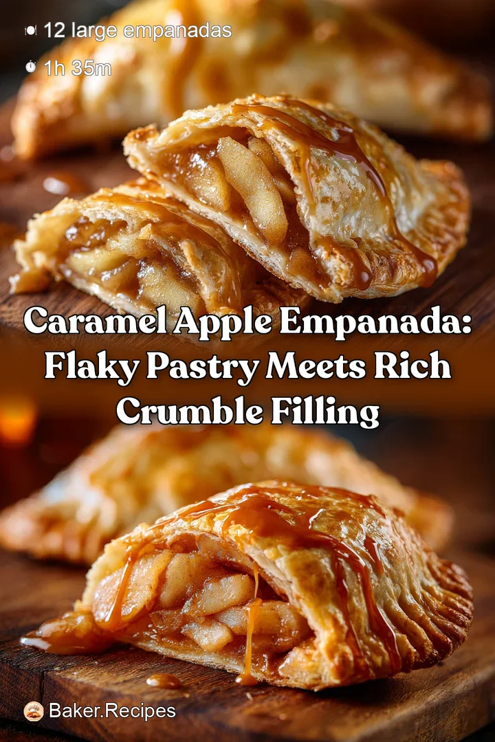 Caramel Apple Empanada: Flaky Pastry Meets Rich Crumble Filling