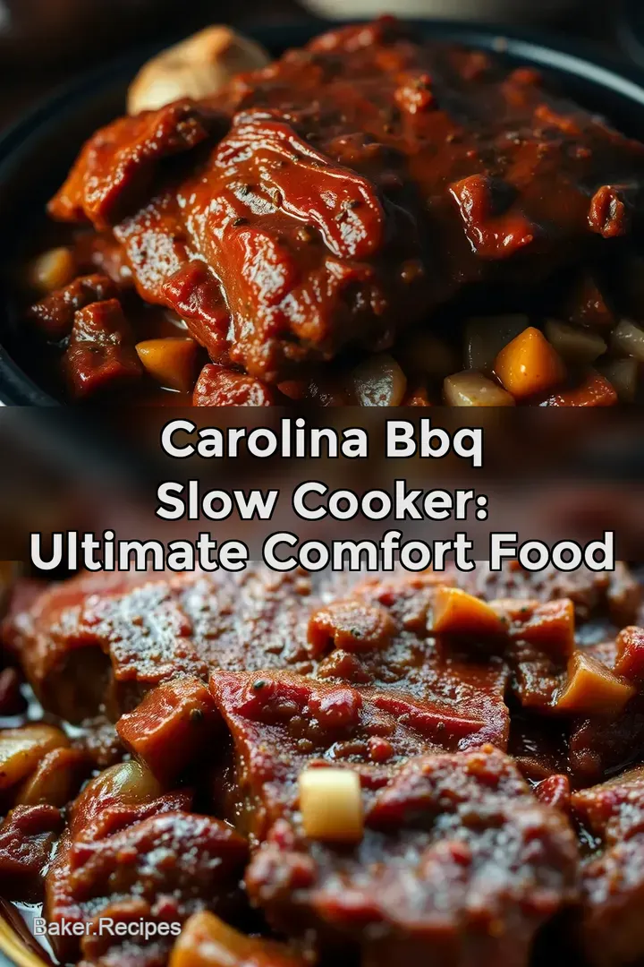 Carolina BBQ Slow Cooker: Ultimate Comfort Food