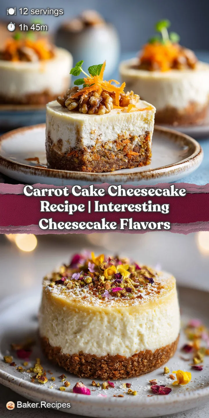 Close-up of a fork piercing moist carrot cake with luscious cream cheese swirl, revealing tender cake crumb.