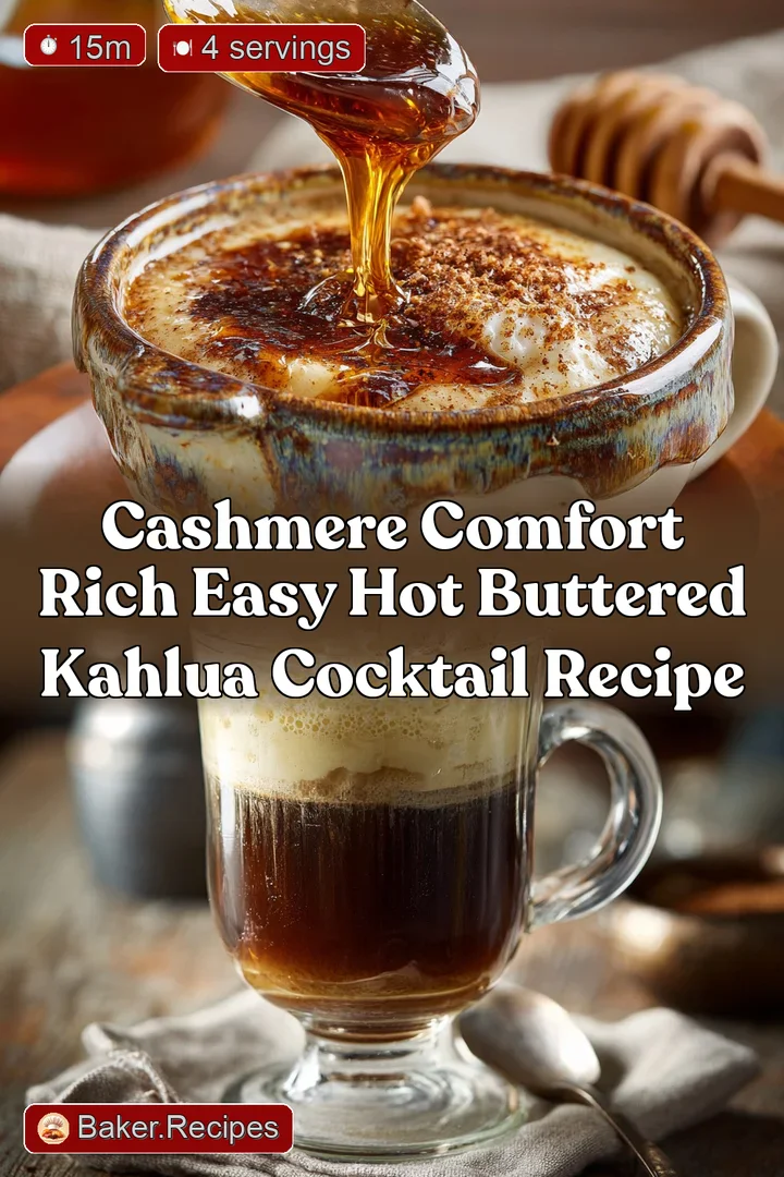 Cashmere Comfort Rich Easy Hot Buttered Kahlua Cocktail Recipe