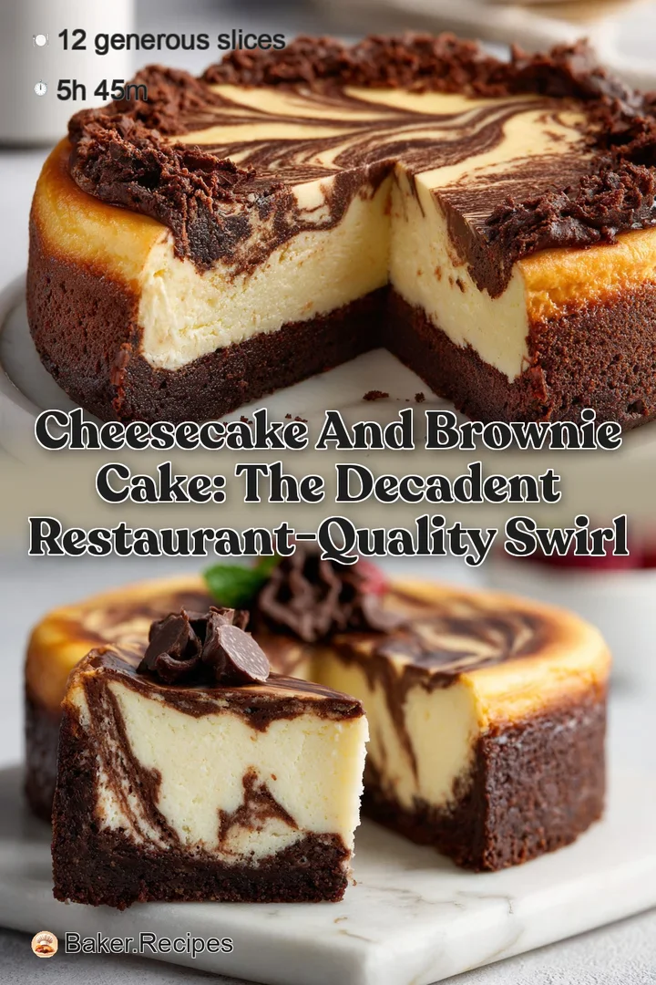 Cheesecake and Brownie Cake: The Decadent Restaurant-Quality Swirl