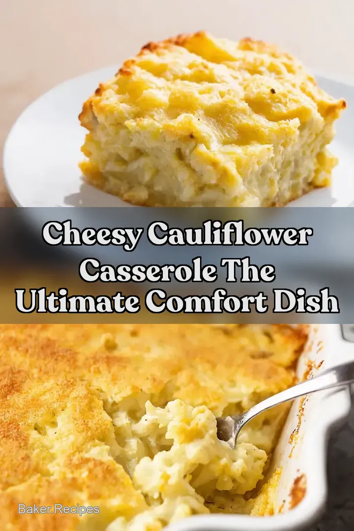 Cheesy Cauliflower Casserole The Ultimate Comfort Dish