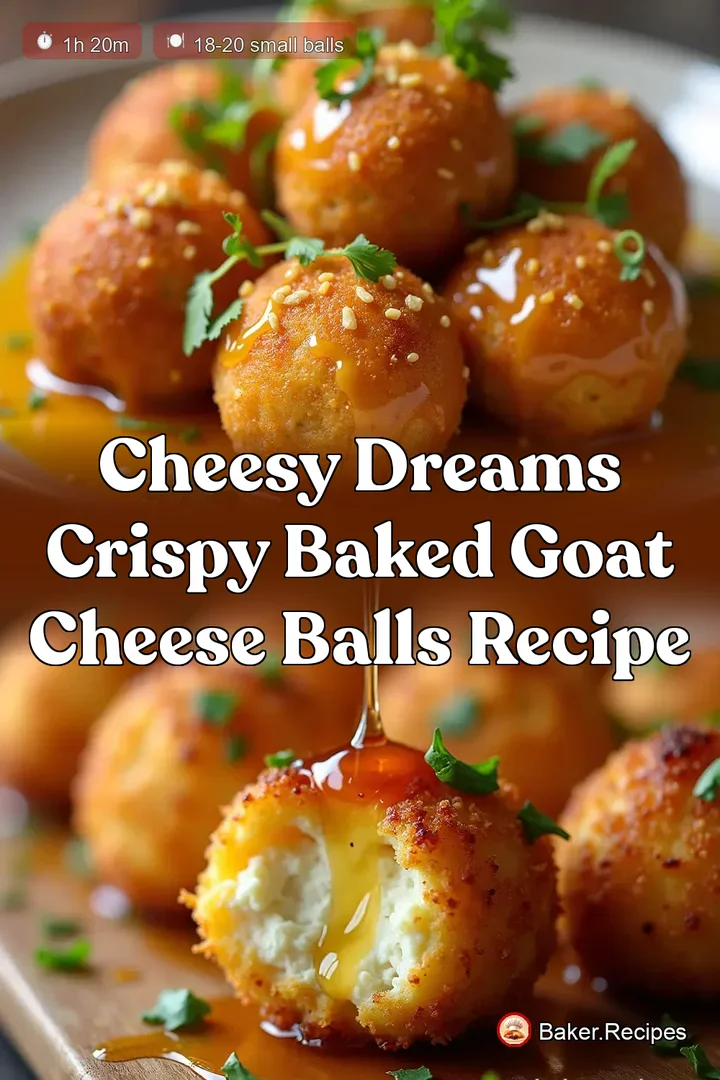 Cheesy Dreams Crispy Baked Goat Cheese Balls Recipe