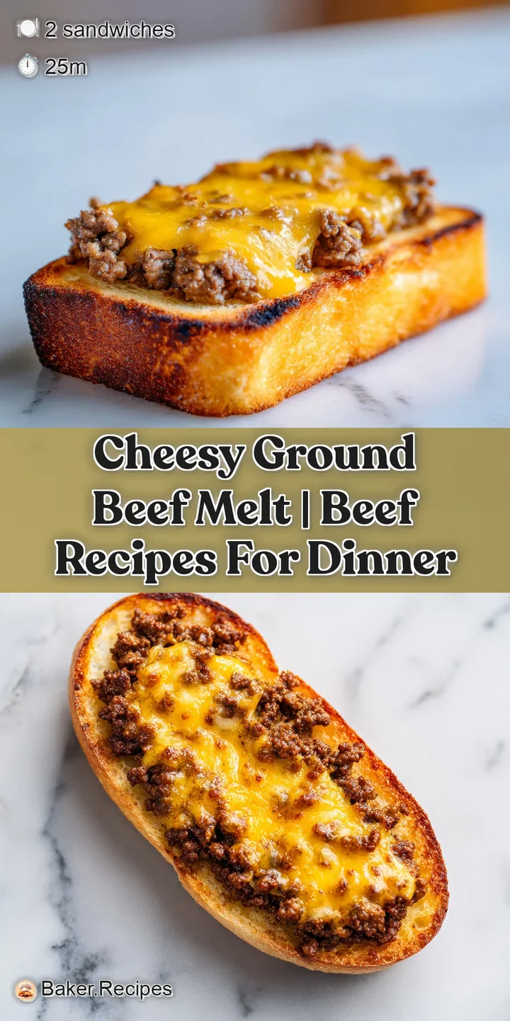Extreme close-up of stretchy, melted white cheese pulling away from juicy, seasoned brown beef on toasted bread