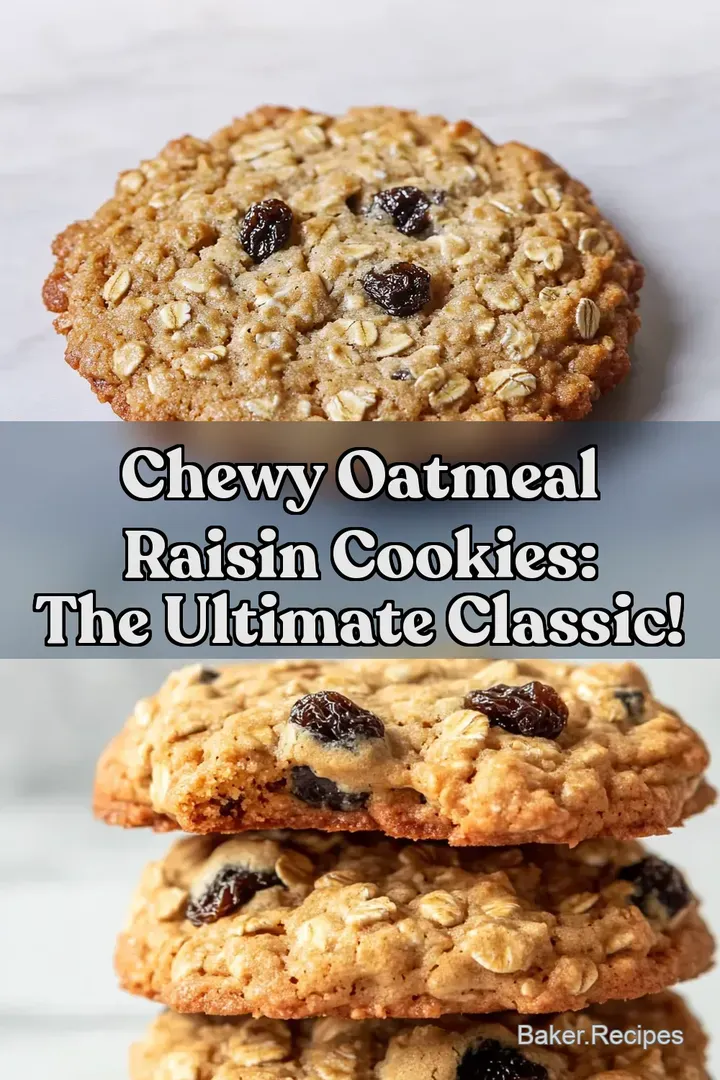 Chewy Oatmeal Raisin Cookies: The Ultimate Classic!
