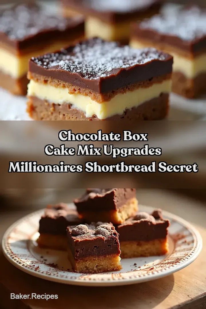 Chocolate Box Cake Mix Upgrades Millionaires Shortbread Secret