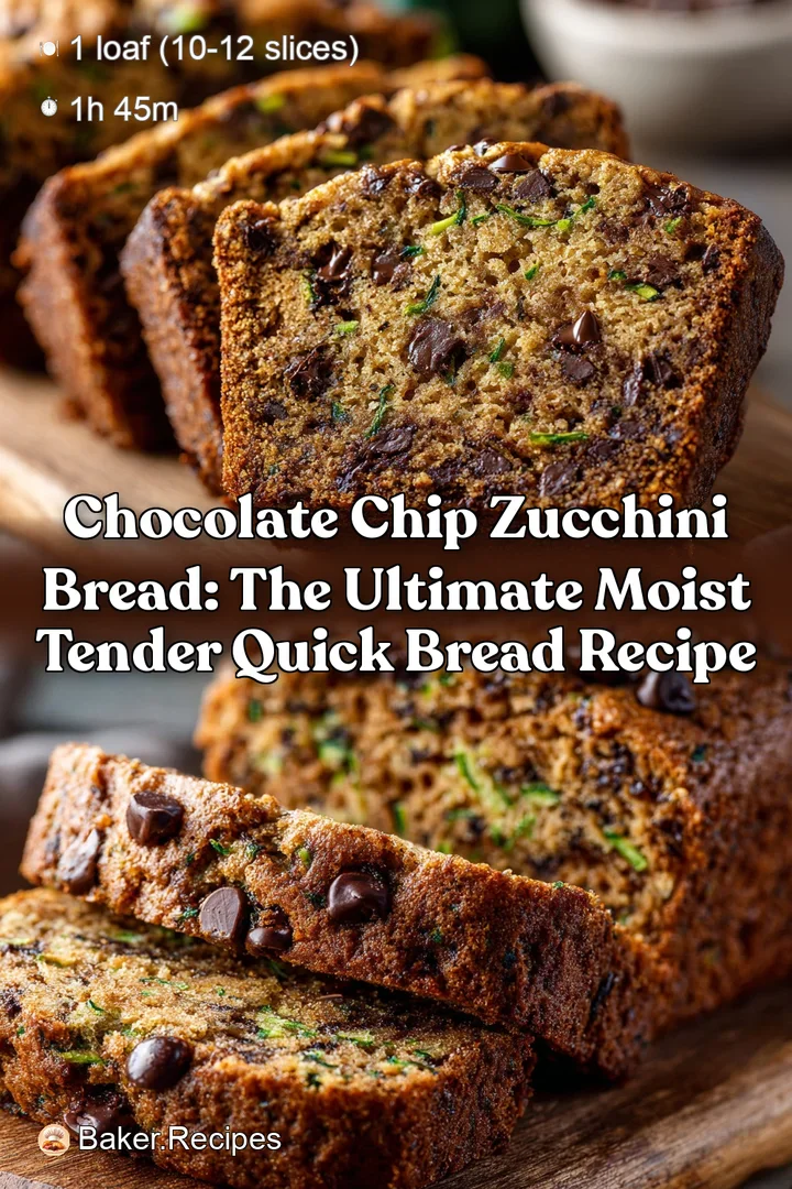 Chocolate Chip Zucchini Bread: The Ultimate Moist Tender Quick Bread Recipe
