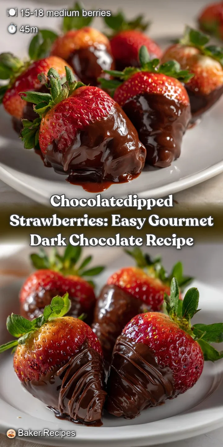 ChocolateDipped Strawberries: Easy Gourmet Dark Chocolate Recipe