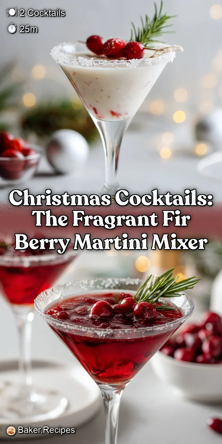 Christmas Cocktails: The Fragrant Fir Berry Martini Mixer