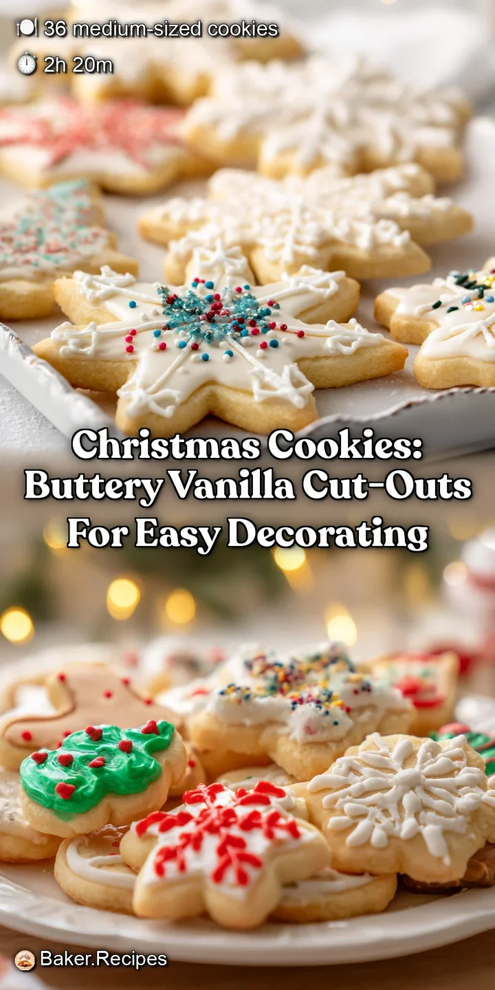 Christmas Cookies: Buttery Vanilla Cut-Outs for Easy Decorating
