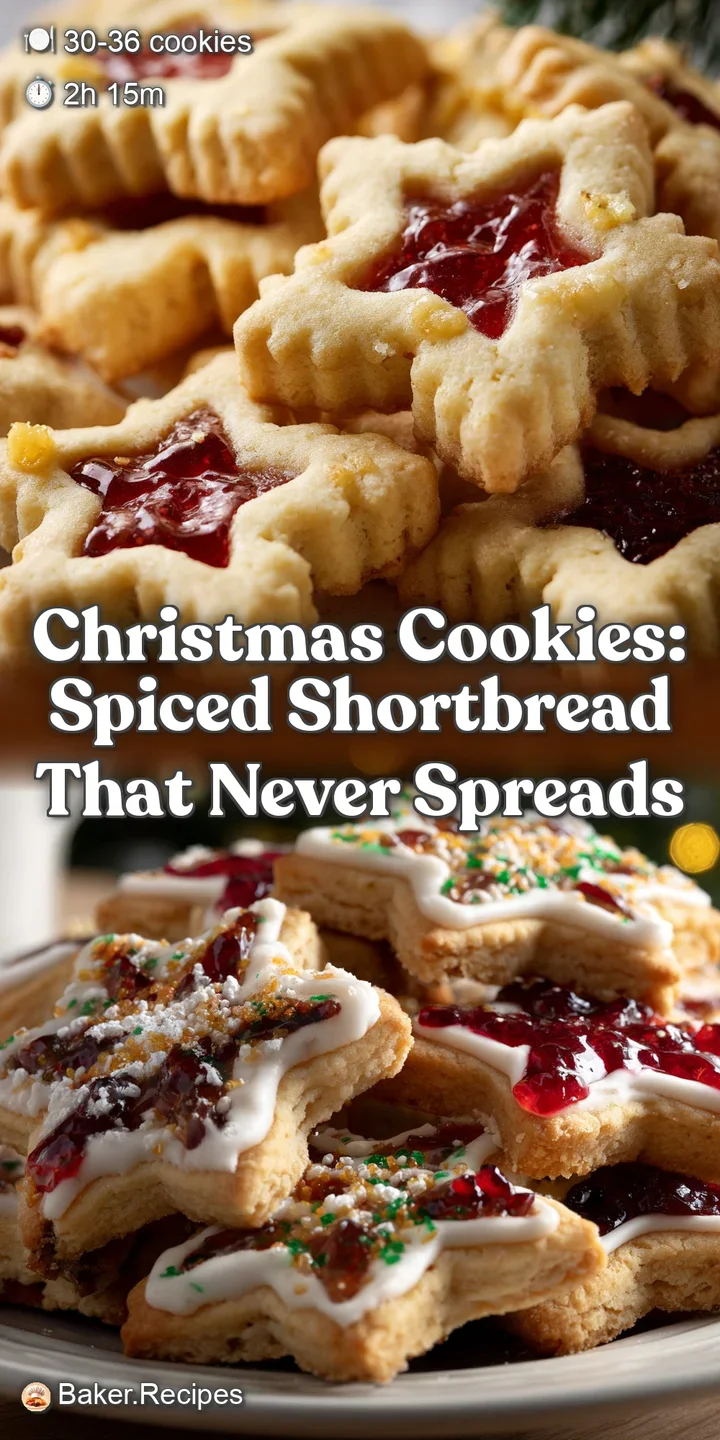 Christmas Cookies: Spiced Shortbread That Never Spreads