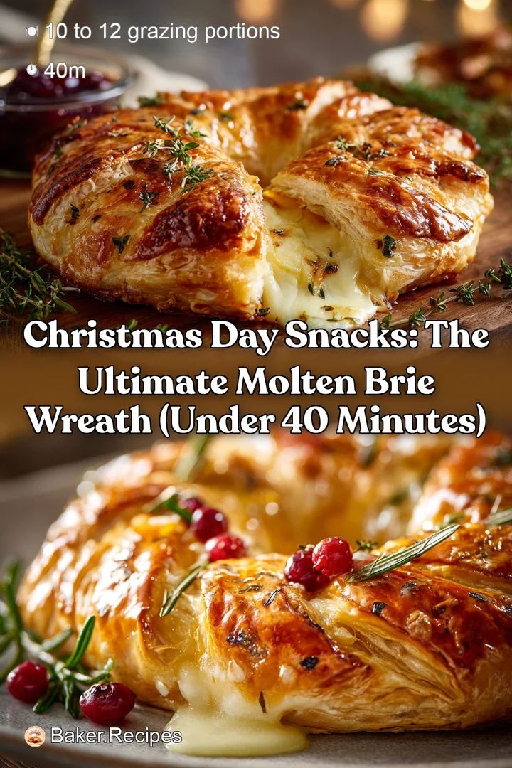 Christmas Day Snacks: The Ultimate Molten Brie Wreath (Under 40 Minutes)
