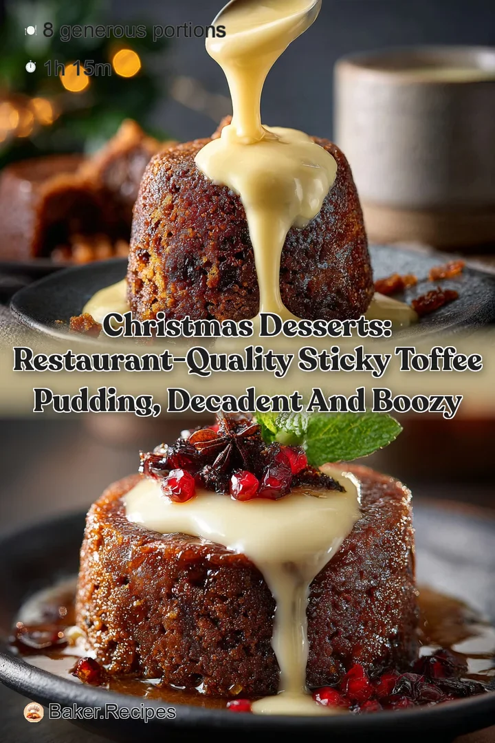Christmas Desserts: Restaurant-Quality Sticky Toffee Pudding Decadent and Boozy