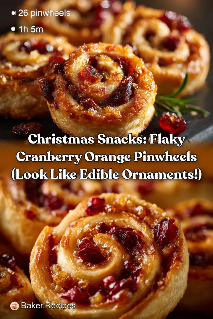 Christmas Snacks: Flaky Cranberry Orange Pinwheels (Look Like Edible Ornaments!)