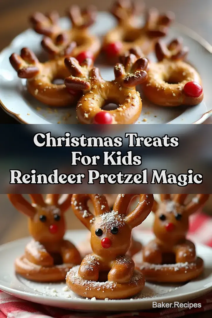 Christmas Treats for Kids Reindeer Pretzel Magic