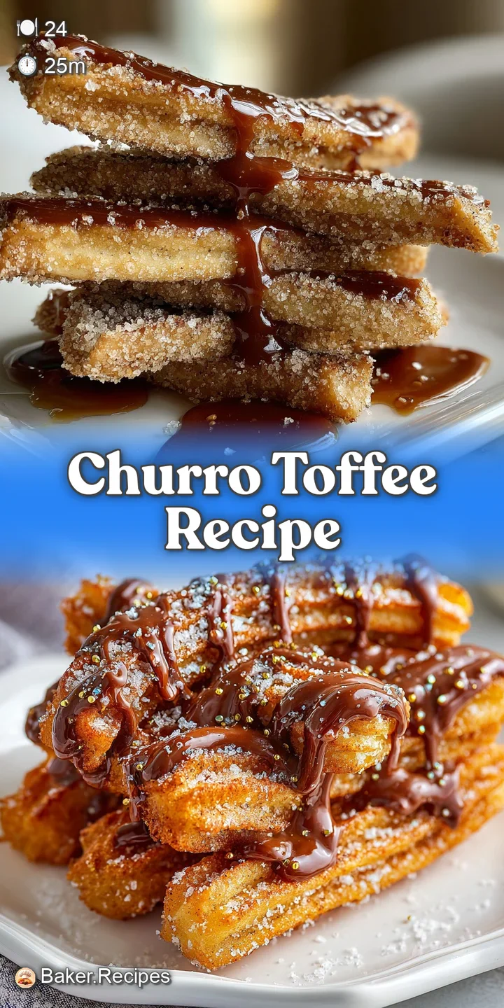 Close-up reveals the crunchy texture of churro toffee, where sugar crystals meet warm brown butter in perfect harmony.