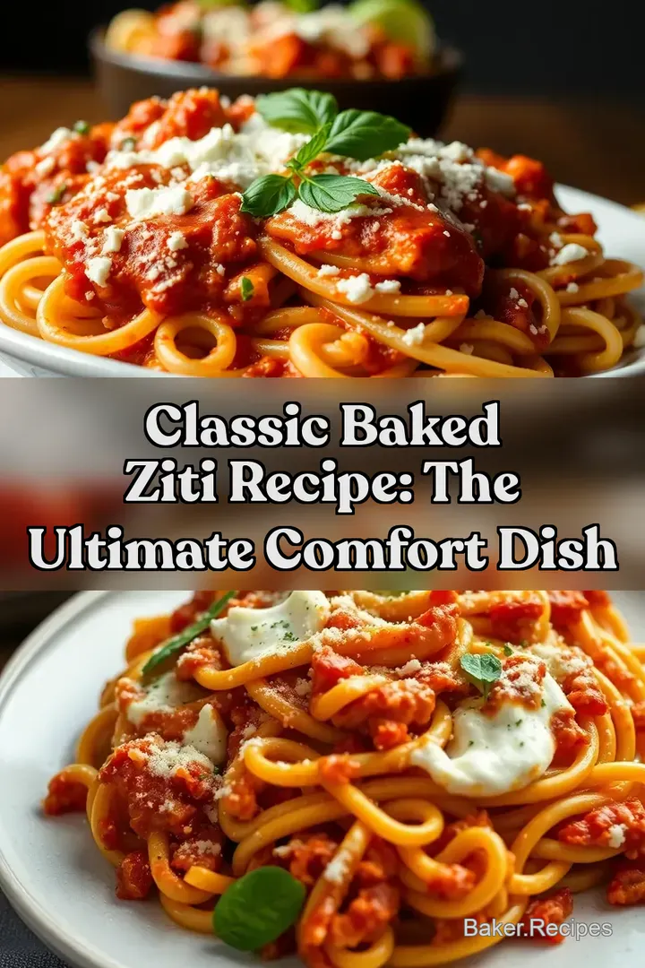 Classic Baked Ziti Recipe: The Ultimate Comfort Dish