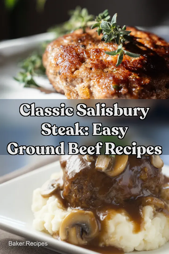 Classic Salisbury Steak: Easy Ground Beef Recipes