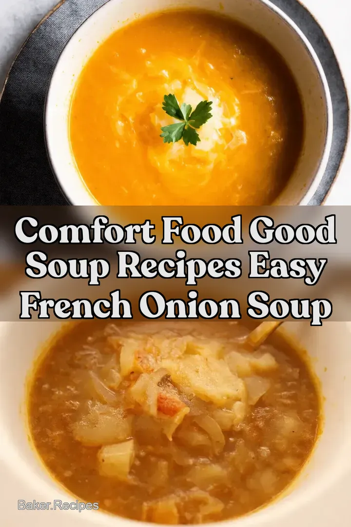 Comfort Food Good Soup Recipes Easy French Onion Soup