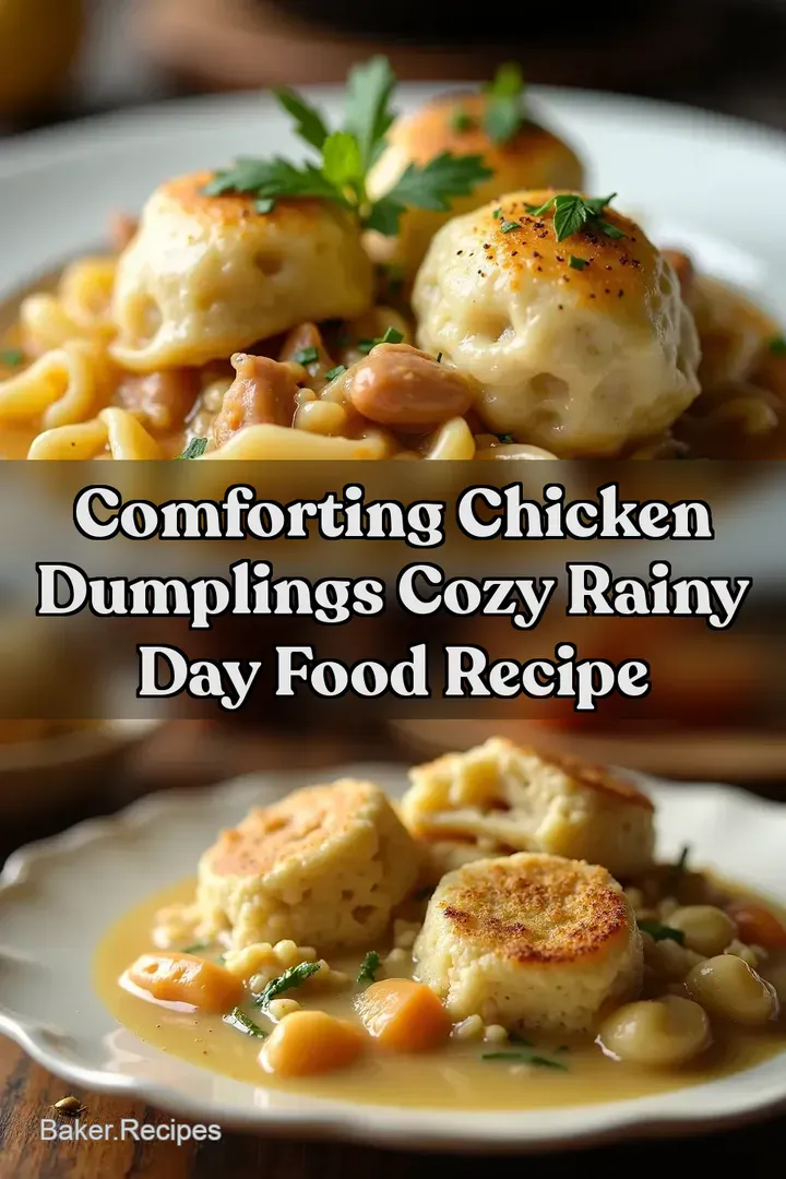 Comforting Chicken Dumplings Cozy Rainy Day Food Recipe