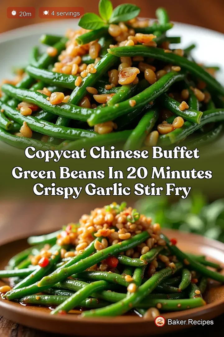 Copycat Chinese Buffet Green Beans in 20 Minutes Crispy Garlic Stir Fry