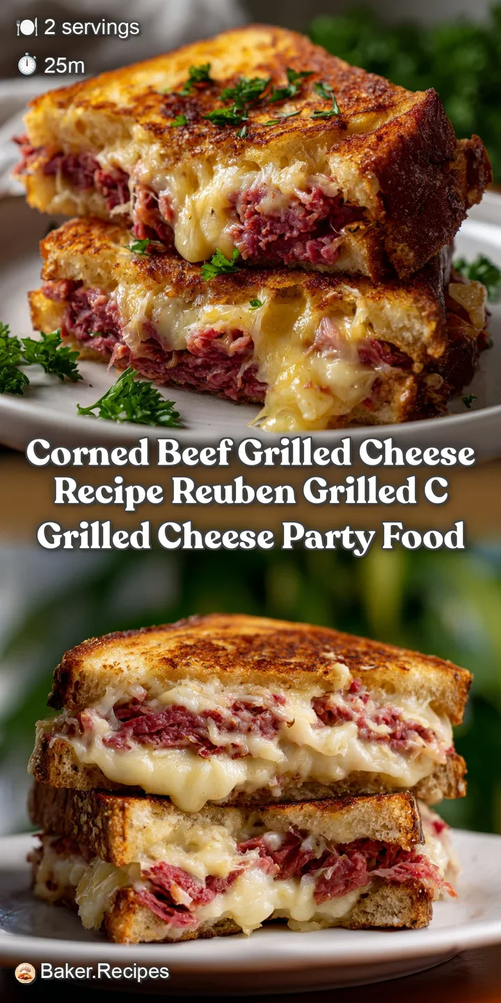 Corned Beef Grilled Cheese Recipe Reuben Grilled C Grilled Cheese Party Food