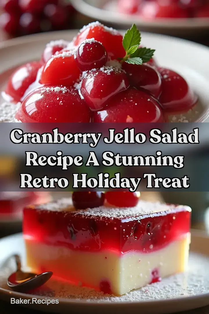 Cranberry Jello Salad Recipe A Stunning Retro Holiday Treat
